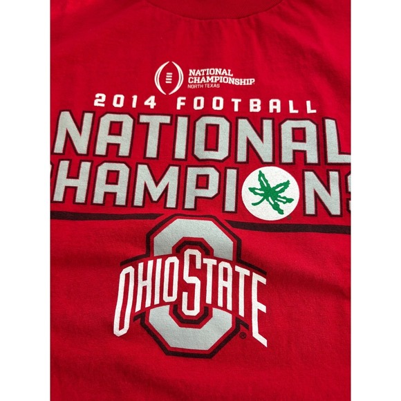 AAA Ohio State Buckeyes National Champions T-Shirt Football Red Large - Picture 2 of 4